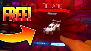 How To Get A TW OCTANE For FREE In Rocket League | Titanium White Octane For FREE In 2022