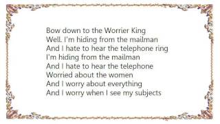 Warren Zevon - Worrier King Lyrics