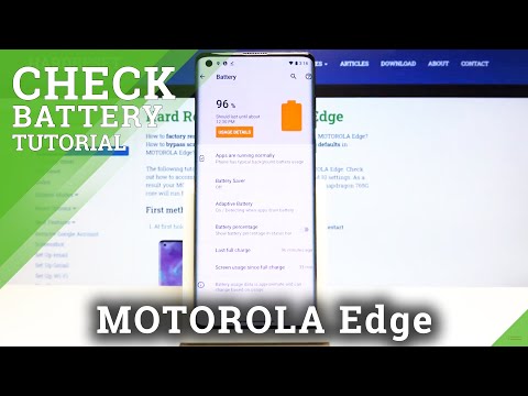 How to Activate Battery Percentage in MOTOROLA Edge – Show Battery Level