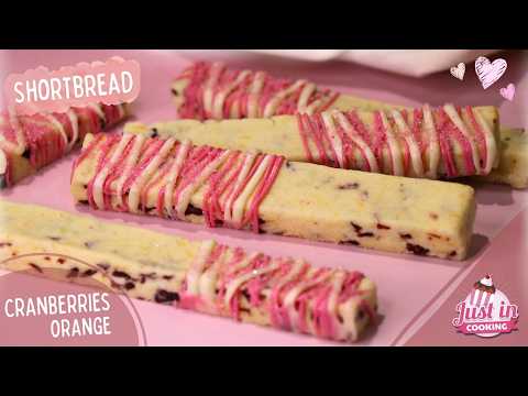 Barres de Shortbread Cranberries & Orange