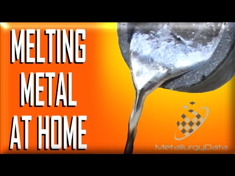 Melt Metal at home - How to Make a Metal MELTING FURNACE