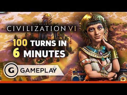 100 Rounds in 6 Minutes Gameplay - Civilization VI