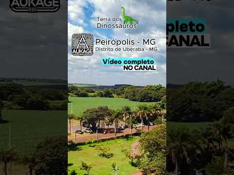 Peirópolis – Terra dos Dinossauros em Uberaba (MG) vista do alto 🦖🚁