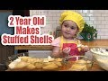 2 Year Old Makes Tasty Stuffed Shells: Susie's Cooking Show