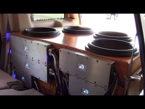 4 MASSIVE AUDIO 15S IN BEAUTIFUL STAINED BOX