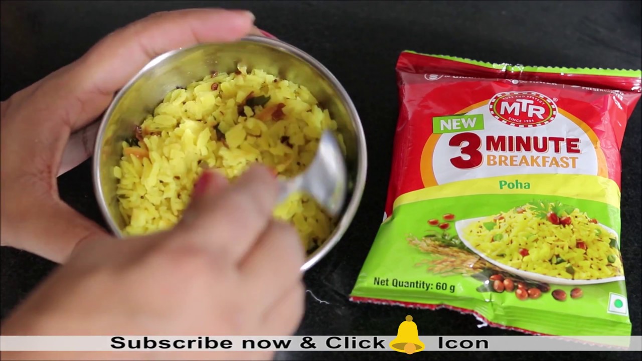 MTR 3 Minute Breakfast Poha Review | Best Ready to Eat Breakfast in India