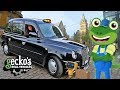 Gecko's TAXI Adventure! | Taxi For Kids | Gecko's Real Vehicles | Cars For Children | Learning Video