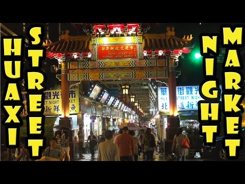 Mercado Noturno da Rua Taipei Huaxi (Beco das Cobras)