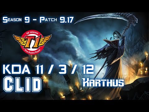SKT T1 Clid KARTHUS vs ELISE Jungle - Patch 9.17 KR Ranked