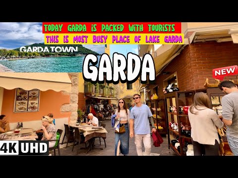 GARDA TOWN:  LAKE GARDA - THE MOST BEAUTIFUL VILLAGES OF ITALY 🇮🇹, 4K WALKING TOUR 60FPS, #europe