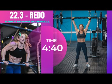 KRIST ERAMO 22.3 REDO 4:40 | CROSSFIT GAMES OPEN WORKOUT