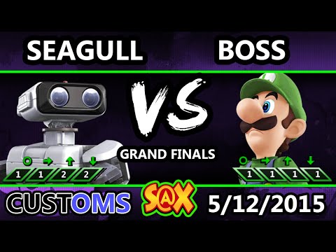 S@X Customs - NS | Seagull (ROB) Vs. MVG WS | Boss (Luigi) SSB4 Grand Finals - Smash Wii U - Smash 4