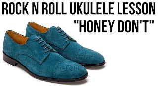 Rock n Roll Ukulele Lesson: "Honey Don't" (Carl Perkins/The Beatles) || Stuart Fuchs