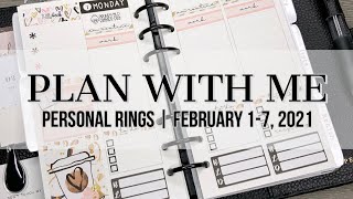 Plan with Me | Personal Rings | February 1-7, 2021 #clothandpaper #sewmuchcrafting