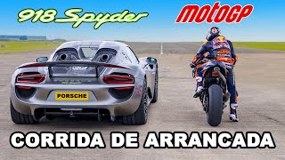 Porsche 918 Spyder vs Red Bull MotoGP: CORRIDA DE ARRANCADA