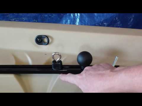 DIY Kayak Slide Track Tie Down and Screwball Attachments
