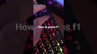 How to press f1 on a keyboard