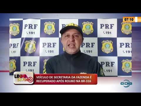 VeiÌculo da Secretaria da Fazenda eÌ recuperado apoÌs roubo na BR-316 (29 05 20)