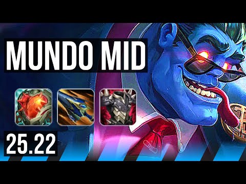 DR. MUNDO vs AKALI (MID) | 86k DMG, 16/3/8, Legendary | EUW Master | 25.22