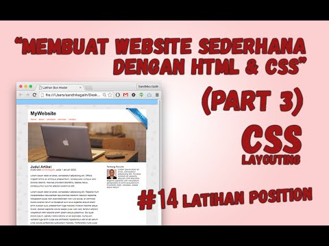 CSS Layouting 14 Latihan Position