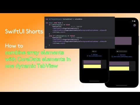 Xcode 13: How to combine CoreData items with array items in one dynamic TabView - SwiftUI