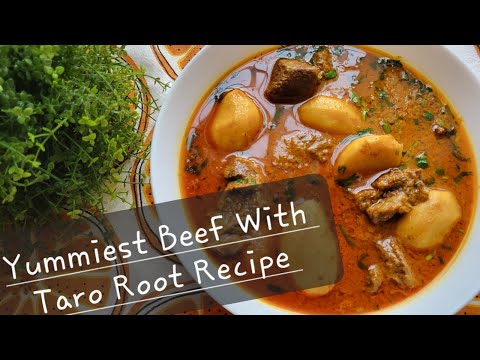 Flavorful Beef With Taro Root Or Potato Curry Recipe | Best Arvi Gosht Or Aloo Gosht Recipe