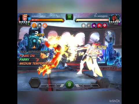 Human torch vs Mephisto abyss Marvel contest of champions