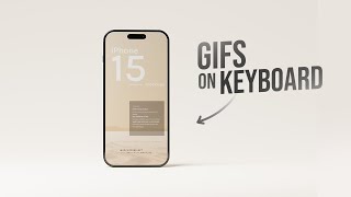 How to Get Gifs on iPhone Keyboard (tutorial)