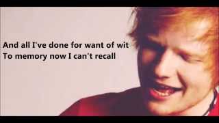 Ed Sheeran - The Parting Glass Lyrics