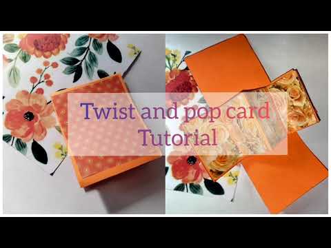 how to make pop card | twist and pop card tutorial | scrapbook page ideas | cards #63