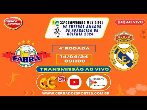 Farra  x  Real Madri/ Sao Domingos  - Go  l  Municipal Futebol Amador Aparecida Gyn  l  Ao Vivo