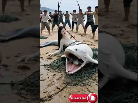 Gorgeous mother Mermaid with adorable baby girls🧜‍♀️ #mermaid #funnyshorts #shorts