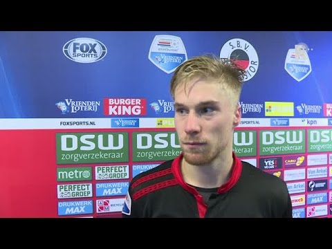 Tom van Weert na afloop van Excelsior - ADO Den Haag