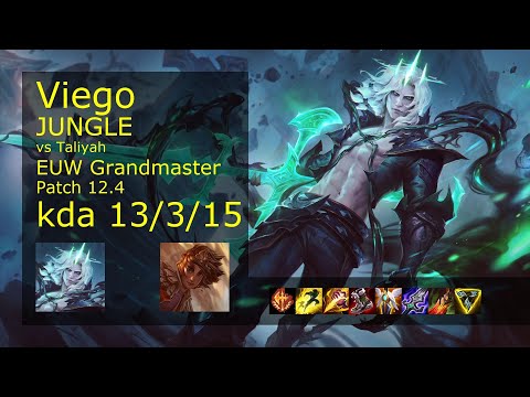 Viego Jungle vs Taliyah - EUW 13/3/15 Patch 12.4 Gameplay