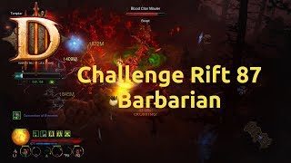 Diablo 3 - Challenge Rift - Challenge 87 - Barbarian - Completed