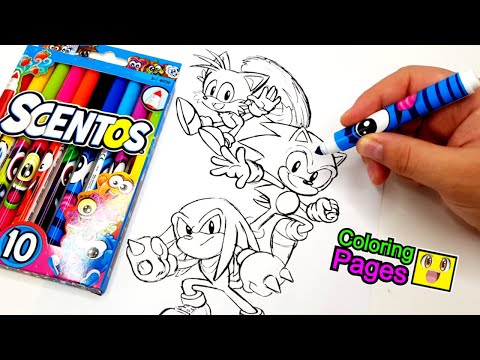 Sonic 3 Team - Coloring Pages NEW Sonic Tails,Knuckles, -Tobu - Infectious [NCS Release]