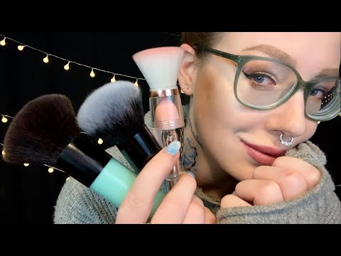 ASMR DEEP Whispering and INTENSE Brushing