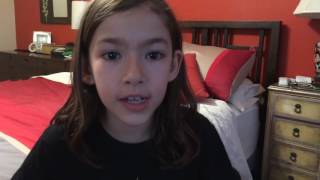 9-year-old girl sings Guns and Ships from Hamilton - * ADORABLE! * #Hamilkids