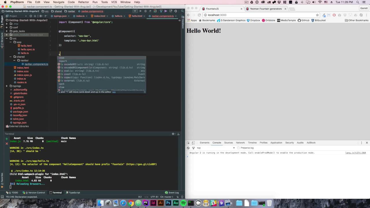 Part 1: Lets Code an App | Angular 2 |  Getting Started & UI Router