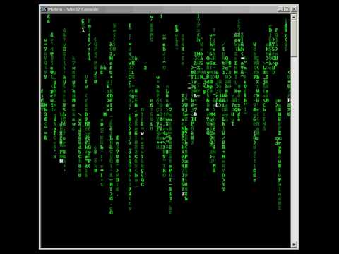 [C++] The "Matrix" in C++ (Win32 console)