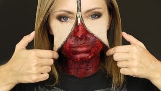 UNZIPPED ZIPPER FACE MAKEUP TUTORIAL