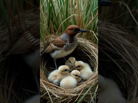 In the Heart of the Meadow — Scaly-Breasted Munia’s Hidden Ring #munia #birdnest #birds #wildlife
