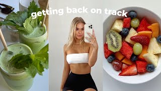 getting back on track and prioritising my health