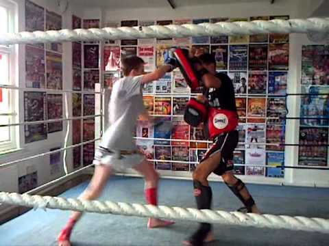Reece thomson kick pads with jay woodham