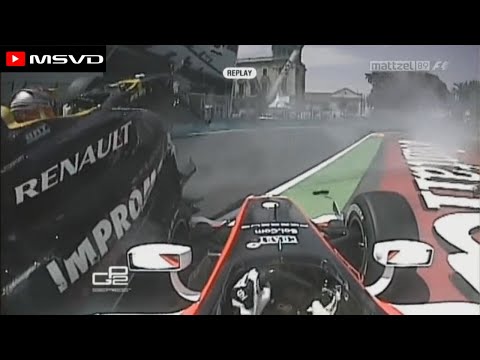 GP2 2010 Onboard Crash Compilation (Dallara GP2/08) *Pure Sound*