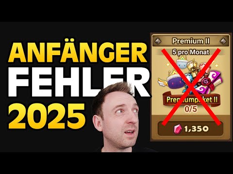 DIESE FEHLER VERHINDERN DAS IHR WEITER KOMMT IN SUMMONERS WAR | Anfängerfehler 2025
