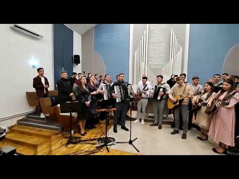 Din a cerului marire-Grupul de instrumentisti-seara de colinde la Biserica Penticostala din Ferice