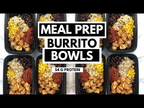 MEAL PREP BURRITO BOWLS | How To Meal Prep For Beginners