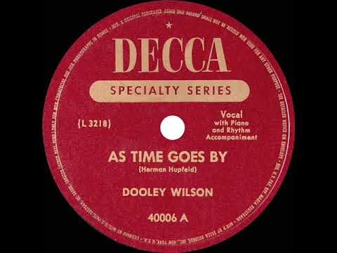 Dooley Wilson - As Time Goes By (1943) Decca Shellac 78rpm 10" -Casablanca ('42)-