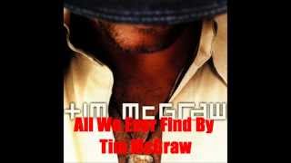 All We Ever Find By Tim McGraw *Lyrics in description*